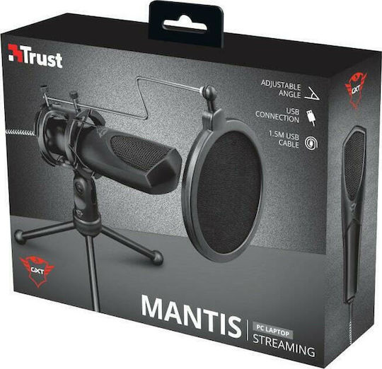 Trust Gxt 232 Mantis Condenser Microphone USB Tabletop for Vocals