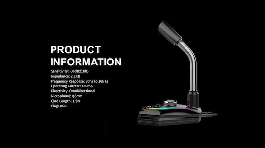 Havit GK56 Gaming Microphone Mikrofon USB Gooseneck