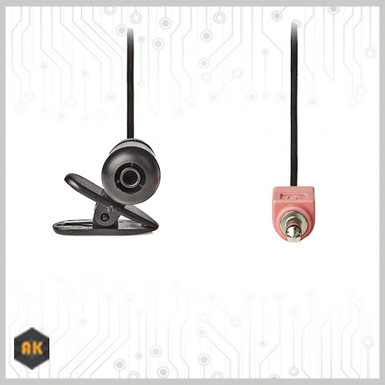 Nedis MICCJ100BK Δυναμικό Μικρόφωνο 3.5mm Πέτου, Clip On για Φωνητικά