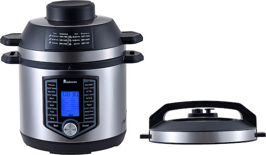 MasterPro Πολυμάγειρας 1500W με Χωρητικότητα 6lt Ασημί