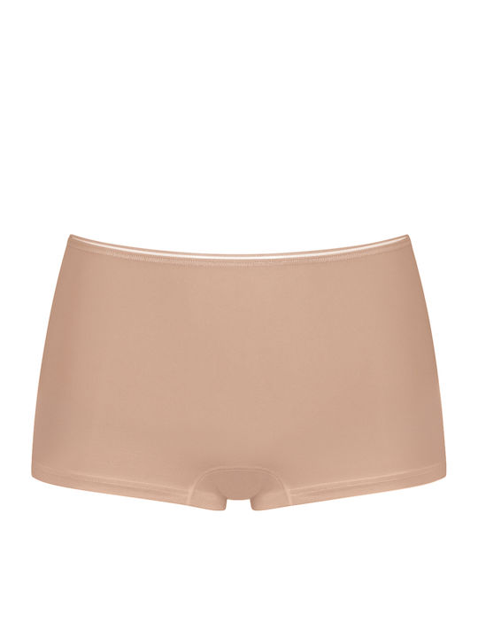 Feel Sensational Hipster High-waisted Women's Boxer Beige