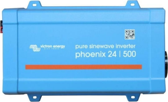 Victron Energy Phoenix VE.Direct Schuko 24/500 Pure Sine Wave Inverter Power with Nominal Input Voltage 24V Single Phase PIN245010200