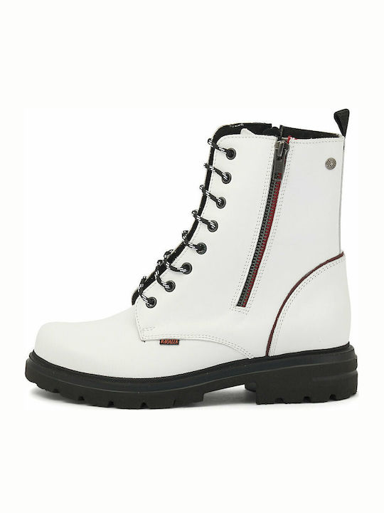 Leather Women's Ankle Boots White