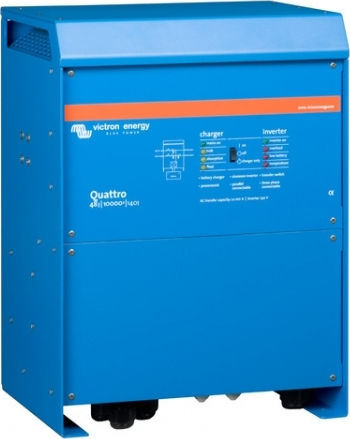 Victron Energy Quattro 48/10000/140-100/100 Pure Sine Wave Inverter Power with Nominal Input Voltage 48V Single Phase