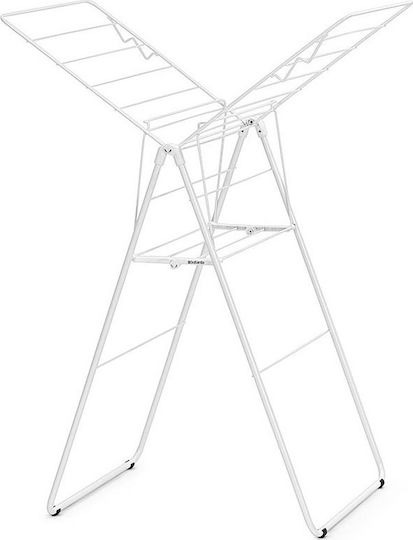 Brabantia Hangon Πτυσσόμενη Απλώστρα Δαπέδου Μεταλλική Fresh White με Μήκος Απλώματος 15m