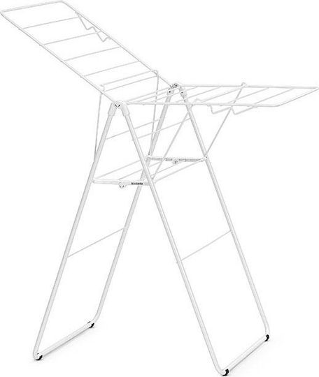 Brabantia Hangon Πτυσσόμενη Απλώστρα Δαπέδου Μεταλλική Fresh White με Μήκος Απλώματος 15m