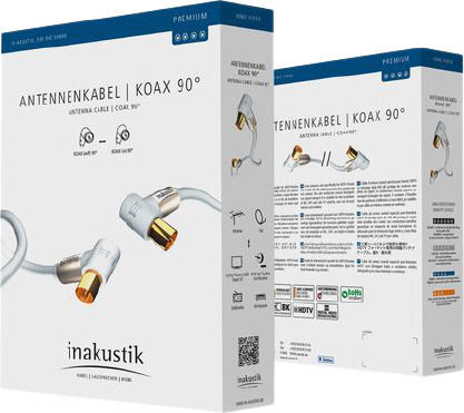 Inakustik Kabelantenne Koax-Stecker - Koax-Buchse (004263075)