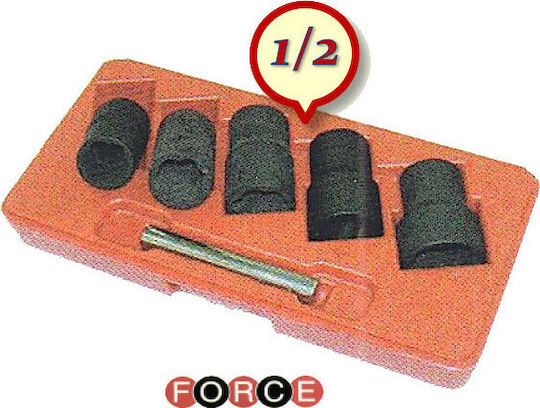 Force Tool Set 6pcs Set of Damaged Screw Extractors