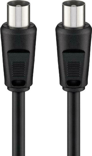 Goobay Antenna Cable Coax male - Coax male Black 1.5m (68146) 1pcs