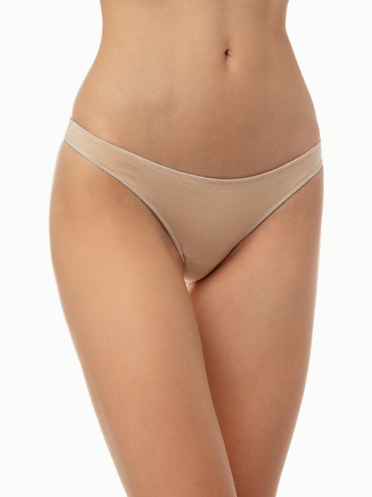 Miss Βαμβακερά Women's Slip 3Pack Beige