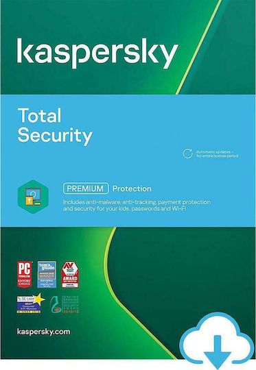 Kaspersky Total Security 2022 pentru 5 Dispozitive și 1 An de Utilizare (Licență Electronică)