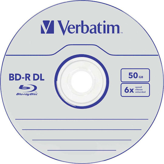 Verbatim Εγγράψιμα BD-R 6x Dual Layer 50GB 5τμχ