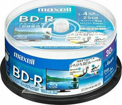 Maxell Εγγράψιμα BD-R 4x Printable 25GB Cake Box 25τμχ