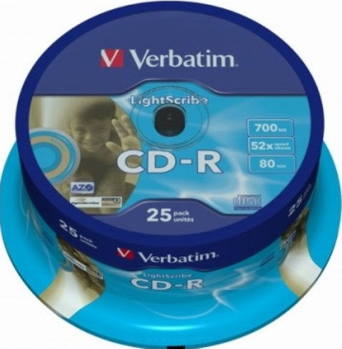 Verbatim Azo Εγγράψιμα CD-R 52x 700MB Cake Box 25τμχ