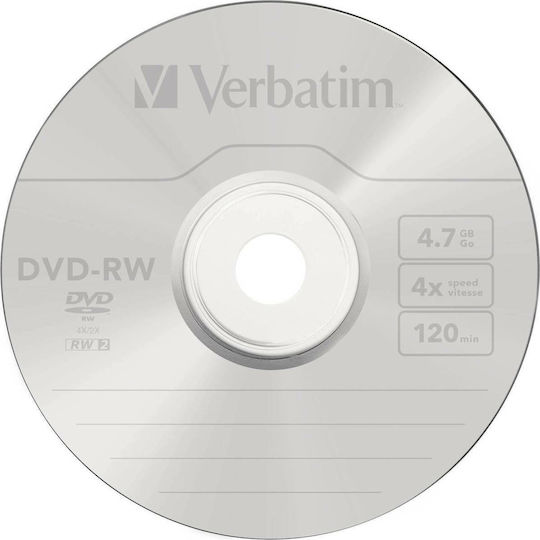 Verbatim Rewritable DVD-RW 4x 4.7GB 5pcs