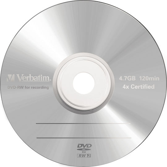 Verbatim Rewritable DVD-RW 4x 4.7GB 5pcs