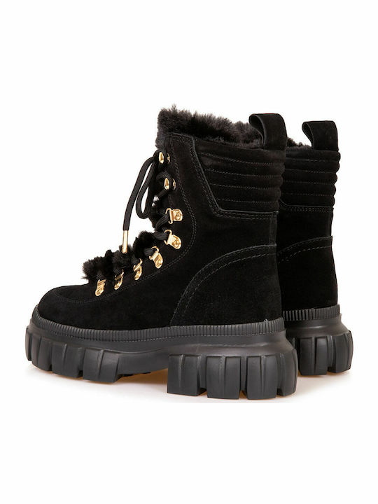 Ciara Suede Women's Ankle Boots Black
