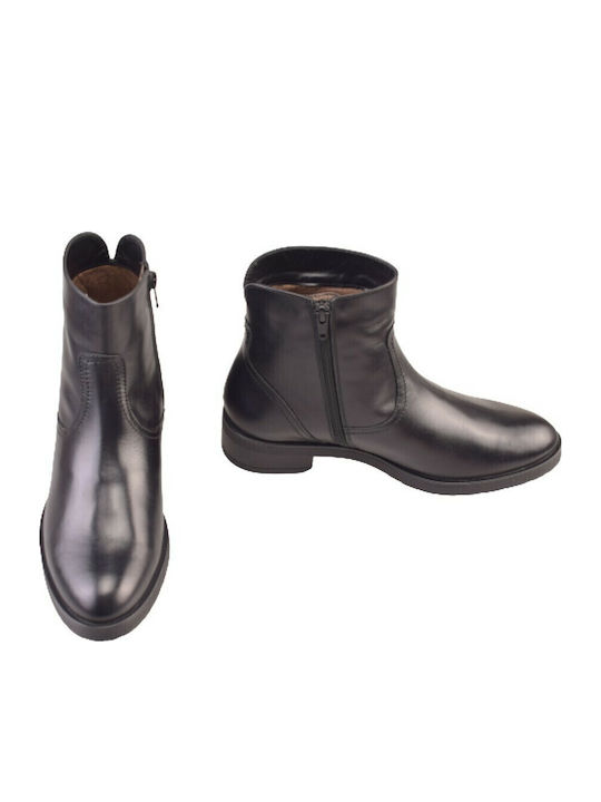 Leather Women's Ankle Boots Black