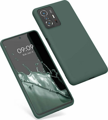 KWmobile Umschlag Rückseite Silikon Moss Green (Xiaomi 11T / 11T Pro) 56245.169