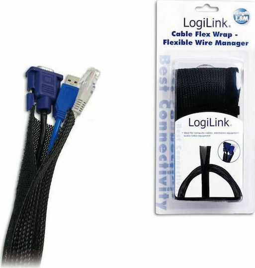 LogiLink Кабелна Гъвкава Обвивка Черен KAB0006 1 Брой