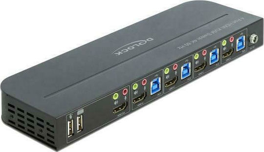 DeLock KVM Switch 4K 60 Hz with USB 3.0 and Audio