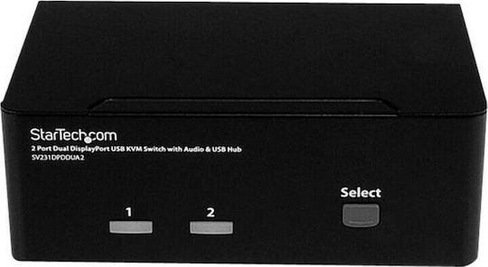 StarTech 2-Port DisplayPort Dual-Monitor KVM Switch