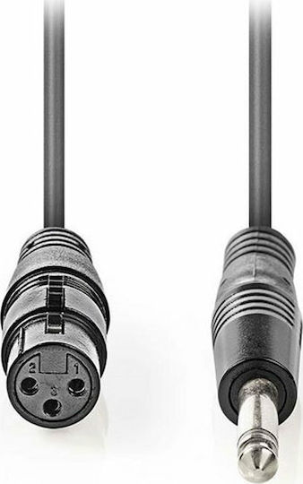 Nedis Cable XLR female - 6.3mm male Γκρι 5m COTH15120GY50
