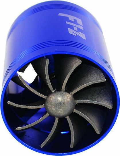 Carner F1-Z Car Fuel Saver Στροβιλιστής Αέρα Διπλός Super Spiral Turbo Fan Sound