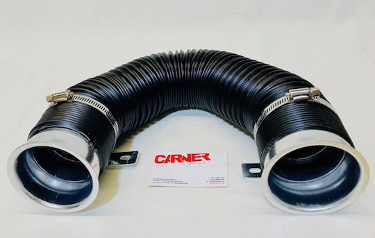 Auto Gs Car Air Intake Σωλήνας Εισαγωγής Κρύου Αέρα Φ76 Ασημί 0016815