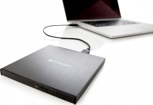 Verbatim External Slimline External Blu-Ray/DVD/CD Recorder for Desktop / Laptop Black