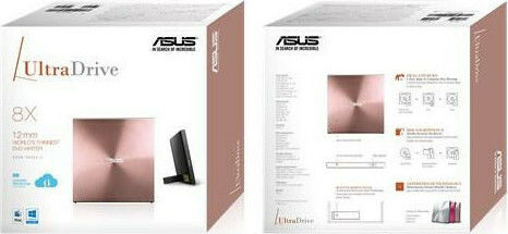 Asus SDRW-08U5S-U External DVD/CD Recorder for Laptop / Desktop Rose Gold