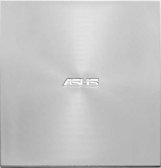 Asus ZenDrive U8M Εξωτερικός Οδηγός Εγγραφής/Ανάγνωσης CD/DVD για Desktop / Laptop Ασημί