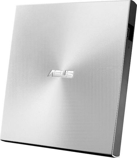 Asus ZenDrive U8M Εξωτερικός Οδηγός Εγγραφής/Ανάγνωσης CD/DVD για Desktop / Laptop Ασημί