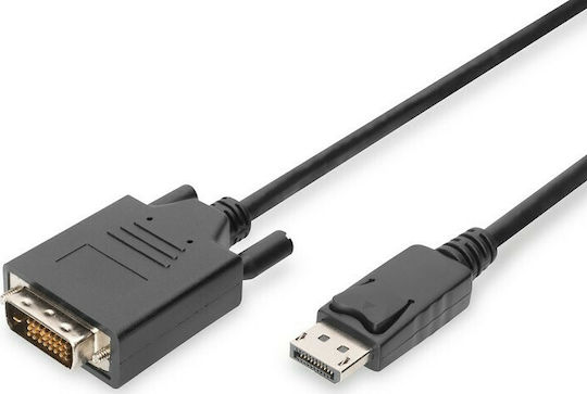 Digitus Кабел DVI-D мъжки - DisplayPort мъжки 3м Черен (AK-340301-030-S)