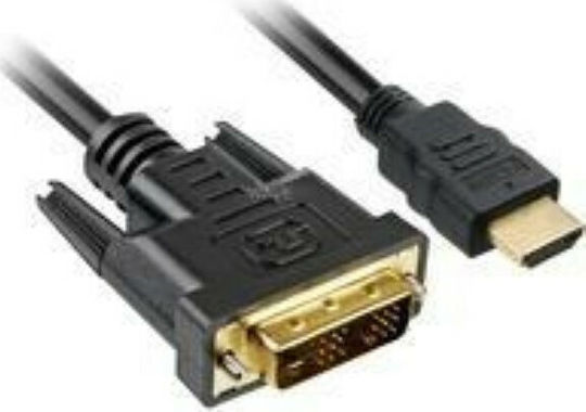 Sharkoon 1m DVI-D male to HDMI male Cable Black ()