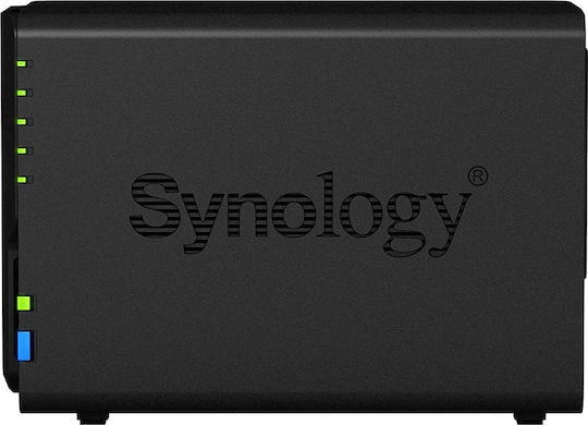 Synology DiskStation DS220+ NAS Tower με 2 θέσεις για HDD/SSD και 2 θύρες Ethernet