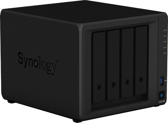 Synology DiskStation DS920+ NAS Tower με 4 θέσεις για HDD/M.2/SSD και 2 θύρες Ethernet