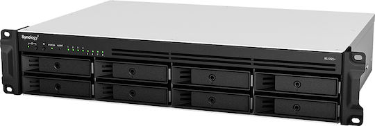 Synology RackStation RS1221+ NAS Rack με 8 θέσεις για HDD/SSD και 4 θύρες Ethernet
