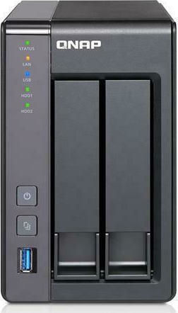 QNap TS-251+-2G NAS Tower με 2 θέσεις για HDD/SSD και 2 θύρες Ethernet