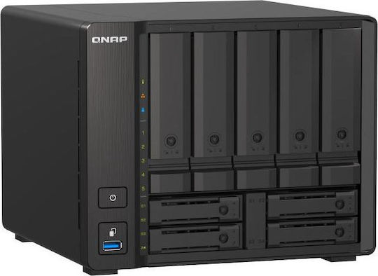QNap TS-H973AX-32G NAS Tower με 9 θέσεις για HDD/SSD και 2 θύρες Ethernet