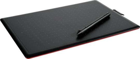 Wacom One Medium Stilou digital fără ecran Negru / Roșu