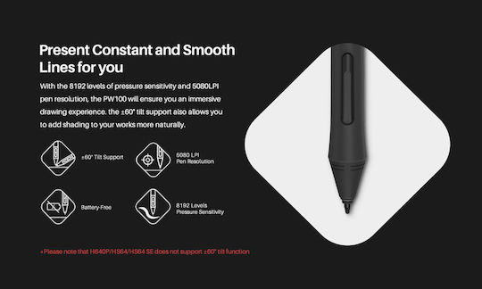 Huion PW100 Schwarz