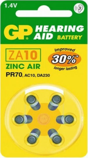 GP Batteries Baterii pentru aparate auditive Variază în funcție de 10 1.4V 6buc