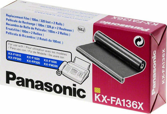 Panasonic KX-FA136X Γνήσια Μελανοταινία 2τμχ