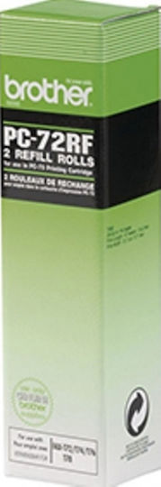 Brother PC-72RF Γνήσια Μελανοταινία για FAX T72/74/76/78/104/106 288 2τμχ (PC-72RF)
