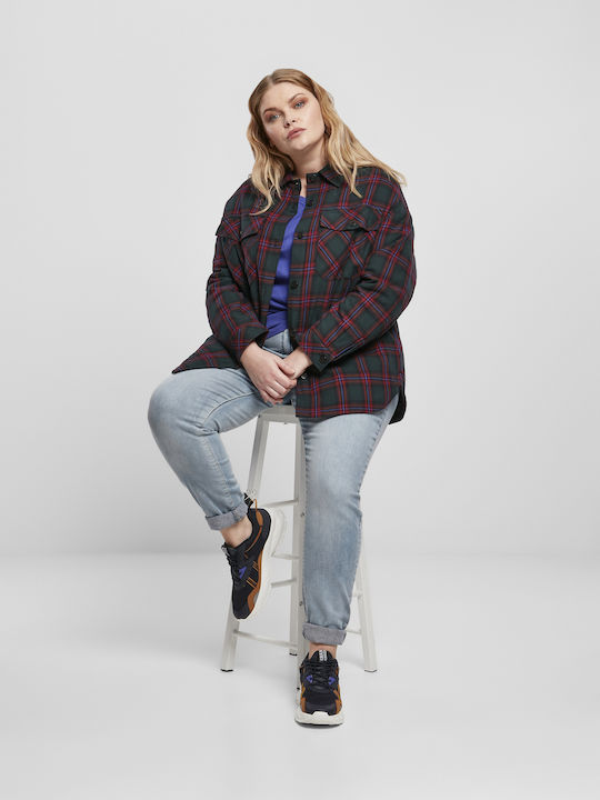 Γυναικείο Καρό Πράσινο Overshirt