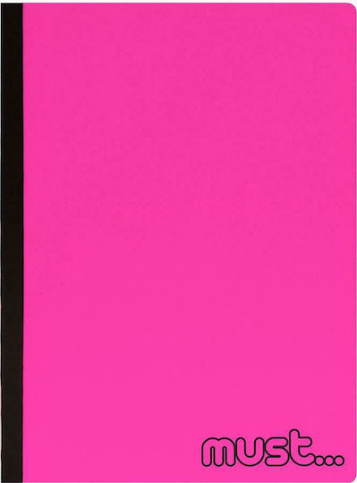 Must Team Ruled Notebook A4 128 Paper Sheets 4 Subjects Foldi (Miscellaneous Colours)