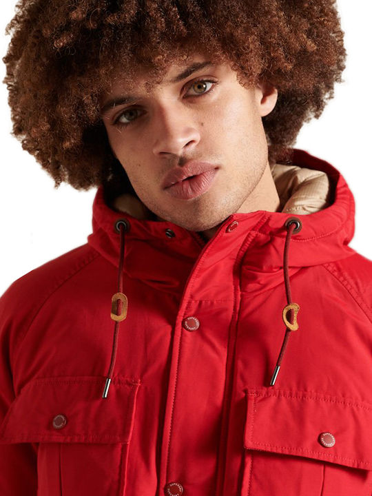 Mountain Winter Jacket Parka Red