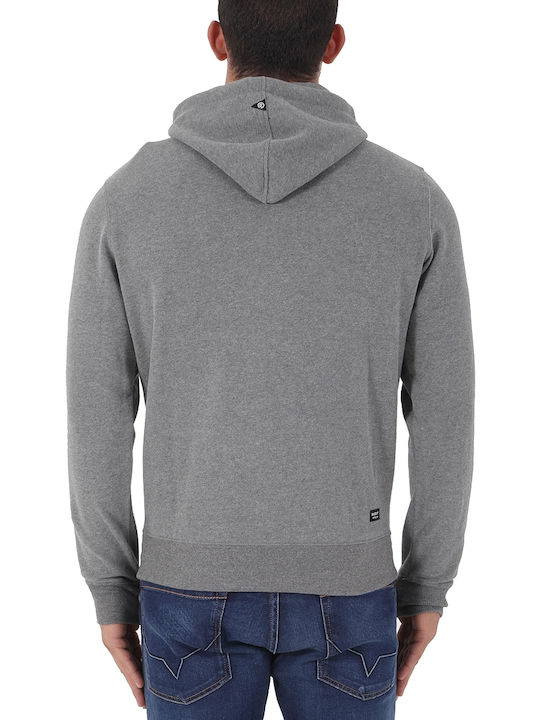 Basehit Men's Sweatshirt with Hood and Pockets Gray