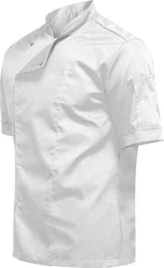 strongAnt Coat Chef White with Short Sleeve Stretch